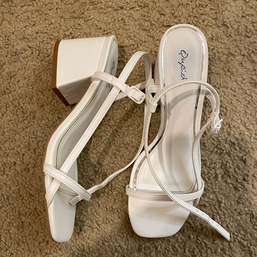 White block heels